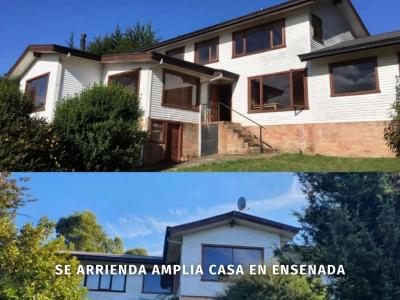 Se arrienda amplia casa en Ensenada, 390 mt2, 5 habitaciones