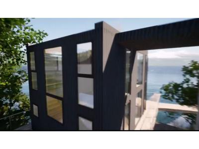 Casa nueva con espectacular vista en exclusiva costa de lago Pirihueico,Puerto Fuy.