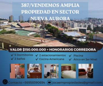 387/ VENDEMOS AMPLIA CASA EN NUEVA AURORA, 126 mt2, 3 habitaciones