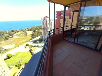 DPTO amplio con BONITA VISTA : Jardín del Mar / Reñaca, 88 mt2, 3 habitaciones