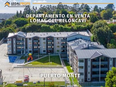 Legalprops vende  departamento edificio Lomas del Reloncaví, 53 mt2, 2 habitaciones