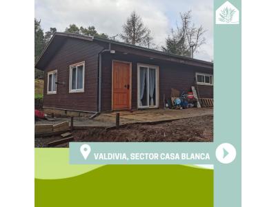 Parcela Valdivia con casa (crédito hipotecario), 80 mt2, 2 habitaciones