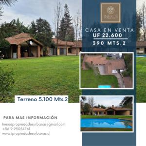 Espectacular Casa En Capilla Esmeralda, sector Las Rastras, 390 mt2, 4 habitaciones