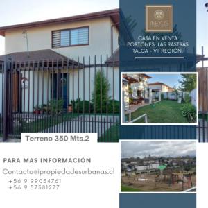 Linda Casa En Portones Las Rastras, 140 mt2, 4 habitaciones